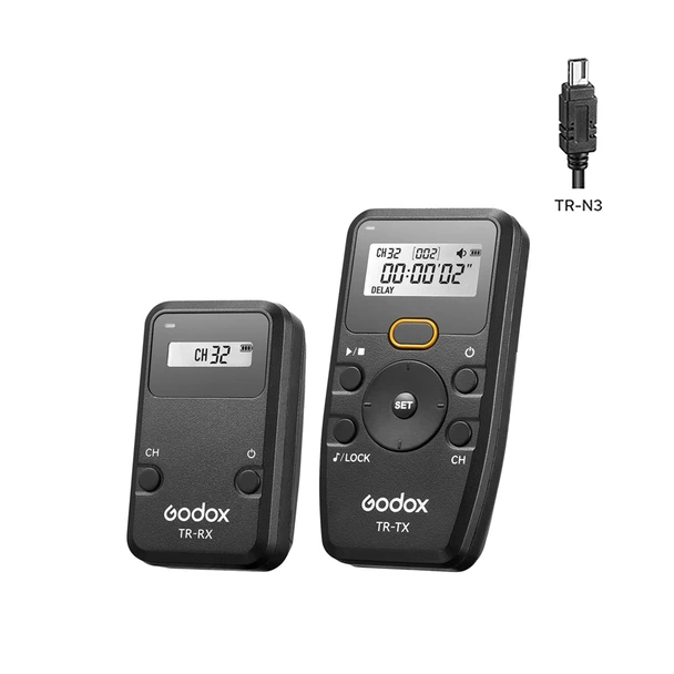 Godox TR-N3 Wireless Interval Timer Remote Control for Nikon D750 D610 D600 D7500 D7200 D7100