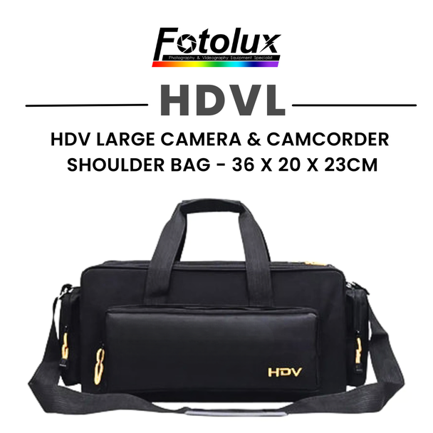 Fotolux Large HDV Camera & Camcorder Shoulder Bag - 52 x 21 x 25cm