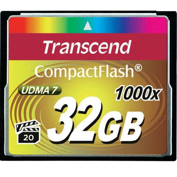 Transcend Ultimate 1000x 32GB Compact Flash CF Memory Card