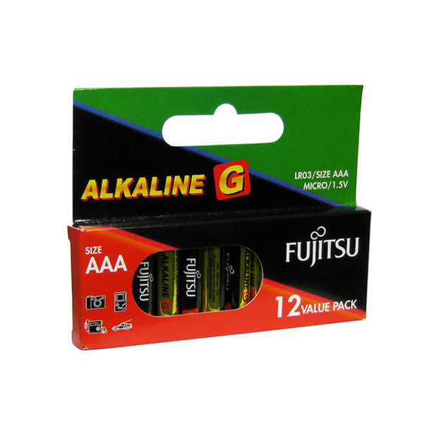 Fujitsu Alkaline Battery G Series AAA 12 Pack LR03G/BP12