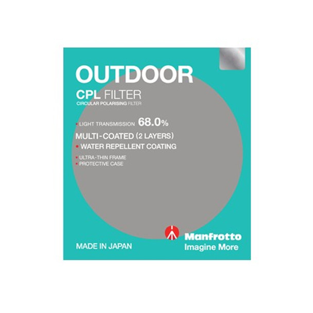 Manfrotto 49mm OUTDOOR Circular Polarising Filter 490949M