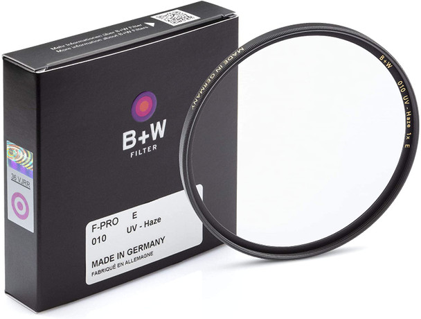 B+W 37mm Clear UV Haze Filter (010) #45594 (Made in Germany)