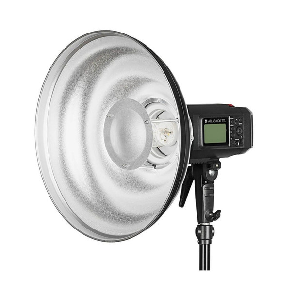Fotolux 58cm Silver Beauty Dish Wave with Elinchrom Mount