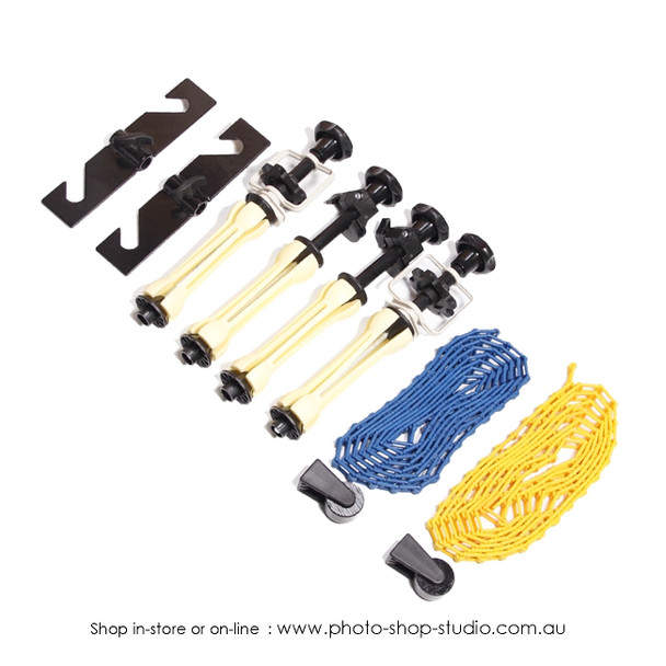 Fotolux BGK2H 2-Hooks Studio Background Support with Chains & Expand Core Grip