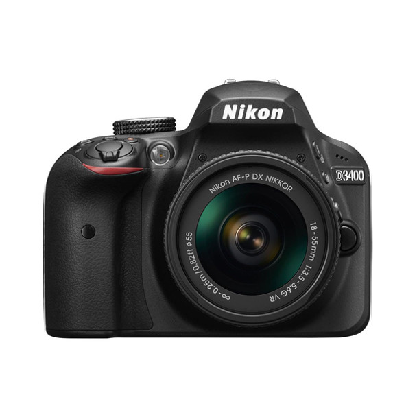 Nikon D3400 DSLR Camera and Nikkor AF-P DX 18-55mm F3.5-5.6 VR Lens Kit (Imported Version)