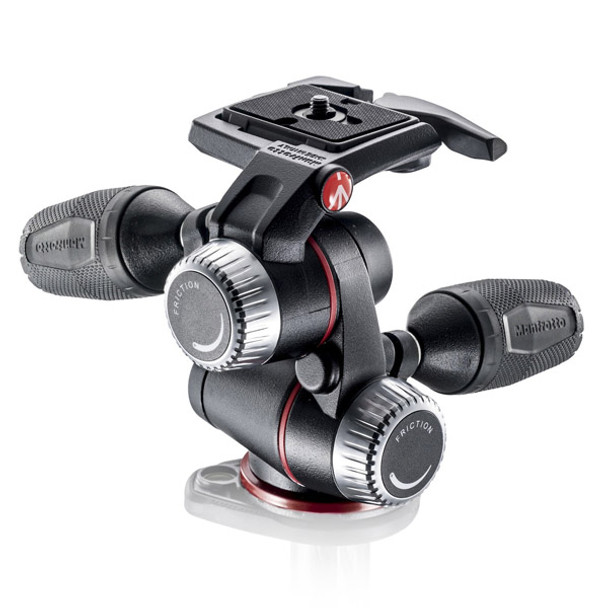  Manfrotto MHXPRO-3W X-PRO 3-Way Tripod Head with Retractable Levers (Pan / Tilt Head)