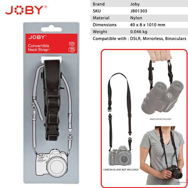 Joby JB01303 Convertible Neck Strap for DSLR and Mirrorless 