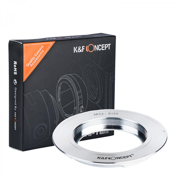 K&F Concept KF06.148 Lens Adapter for M42 Lenses to Canon EF Mount Camera (M42-EOS)