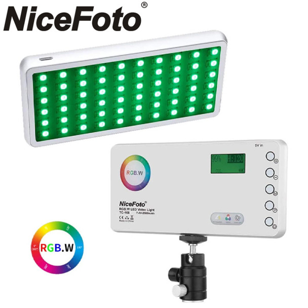 Nicefoto TC-168 RGB Pocket LED Light (2800-9900K) #640183