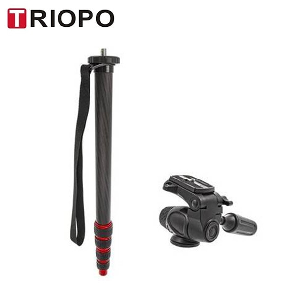 Triopo DV-27+HY-250 Aluminium Video Monopod with 2-way Head (Max load 5 kg , 5 Section) 