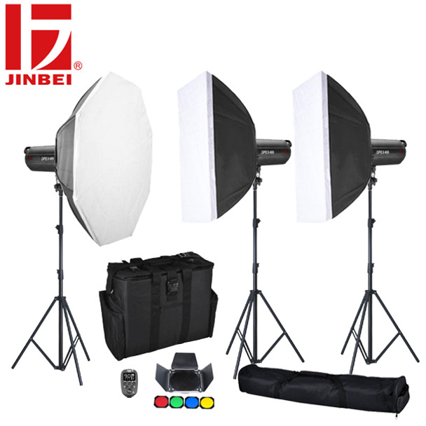 Jinbei 1 x DPEII-600 + 2 x DPEII-400 Flash Lighting Kit