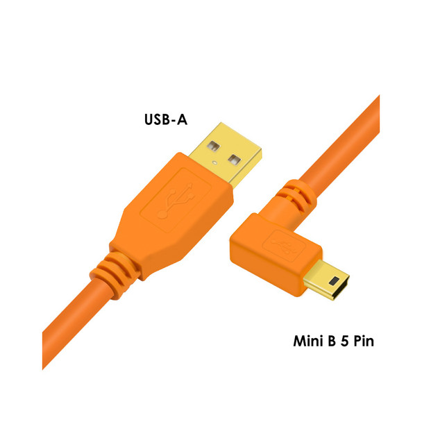 Fotolux USB-A to Mini B 5 Pin High Speed Tethering Cable (8m) for Canon , Nikon