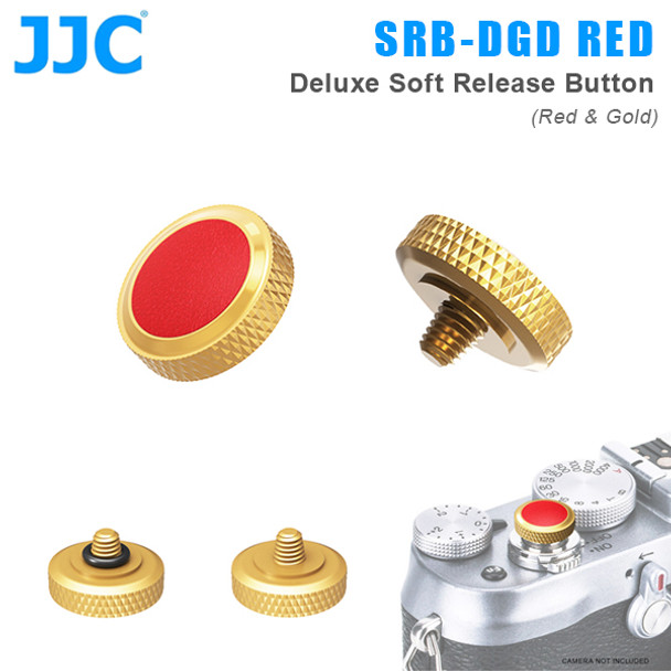 JC SRB-DGD RED Deluxe Soft Release Button (Red & Gold)