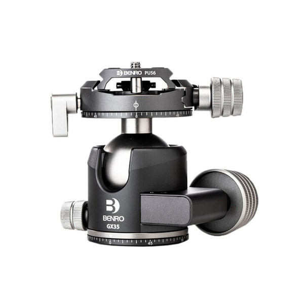 Benro GX35 GX Series Low Profile Aluminium Ball Head with PU56 Plate (Max Load 35kg)
