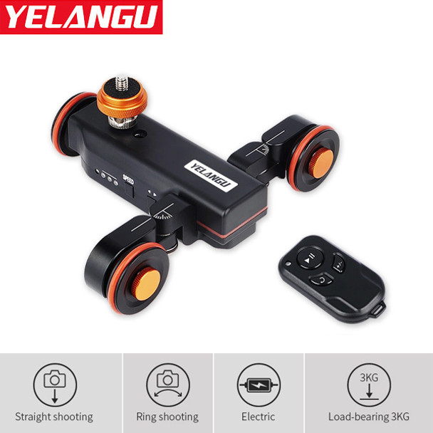 Yelangu L4X Lightsaber Wolf Motorized Auto Dolly with Remote Control for GoPro / Smartphone / Camera