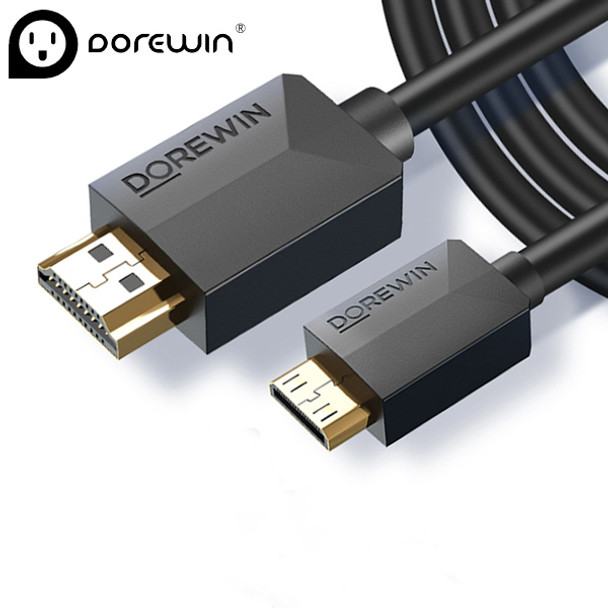 Dorewin MHD005 Mini Male HDMI to Type A Male HDMI Cable (5m)