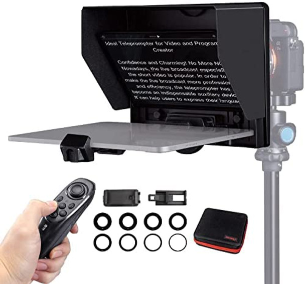 Feelworld TP10 10" Portable Folding Teleprompter for Smartphone / Up to 11" Tablet / DSLR