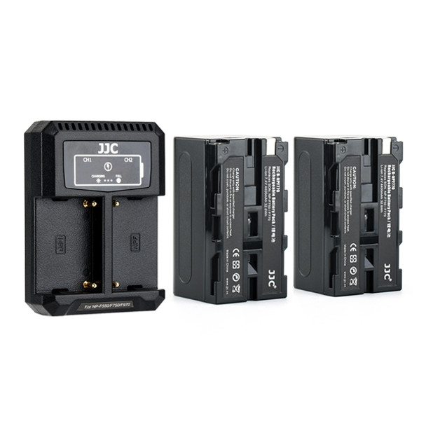 JJC DB-NPF7K2 Dual NP-F770 Rechargeable Battery &  USB Charger Kit