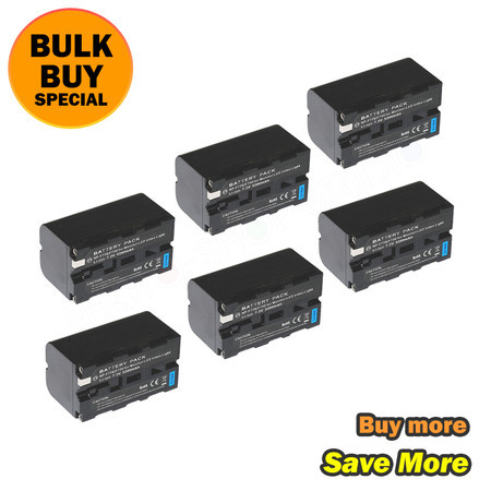 6 x Fotolux NP-F770 Li-on Rechargeable Battery 