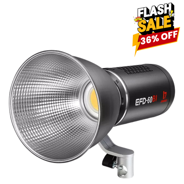Jinbei EFD-60BI 60W AC-DC Bi-color Compact Portable LED Video Light 
