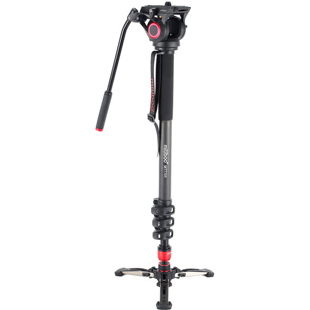 Miliboo MTT705BS 1.8m Carbon Fiber Video Monopod with Fluid Head & Leg (Flip Lock)