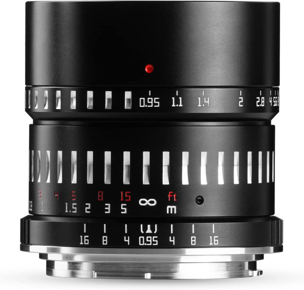 TTArtisan 50mm F0.95 APS-C Manual Focus Large Aperture Prime Lens for Fujifilm X-mount