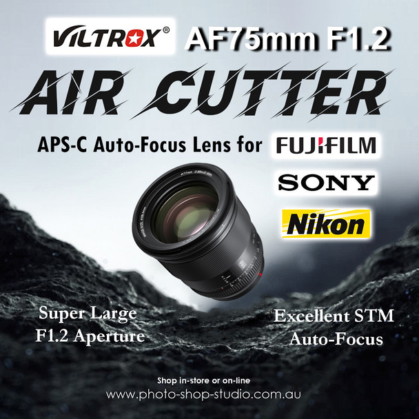Viltrox AF 75mm F1.2 XF Pro Large Aperture APS-C Lens for Fujifilm X-mount camera