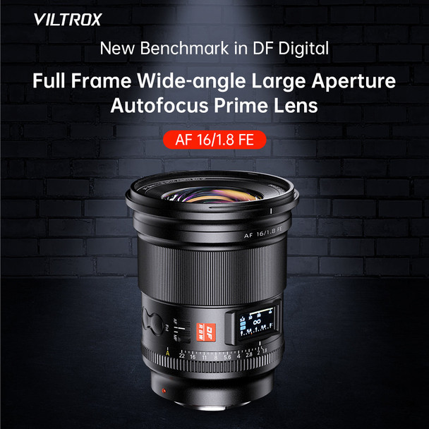 Viltrox AF 16mm F1.8 FE Large Aperture Ultra Wide Angle Lens for Sony Full Frame E-mount Cameras