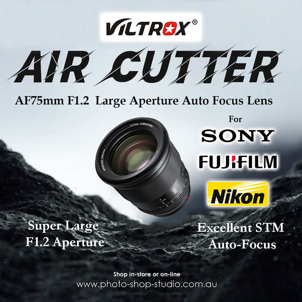Viltrox AF 75mm F1.2 E Pro Large Aperture Prime Lens for Sony E-mount camera