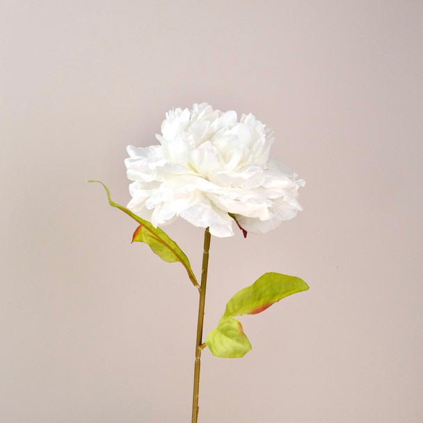 Fotolux Photo Props Artificial Flowers Princess Peony White (58cmH x 12cmD))