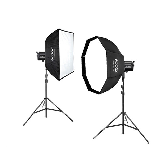 Godox FV150 150W + FV200 200W Hybrid 2 in 1 High Speed Sync Flash LED Light Kit