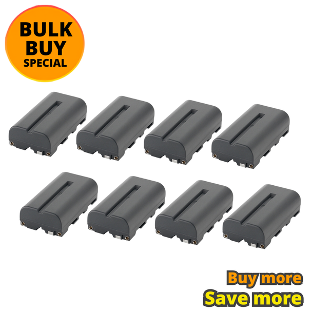 8x Fotolux NP-F570 (Small size ) 2300mAh Li-on Rechargeable Battery for LED Lights, LCD Monitors
