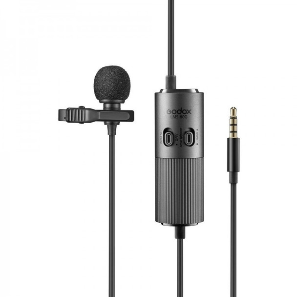 Godox LMS-60G Omni-directional Lavalier Microphone (6m) with Standard Gain