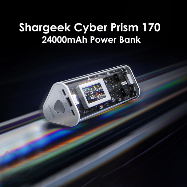 Shargeek Cyber Prism 170 PD 140W Power Bank  (24000mAh )