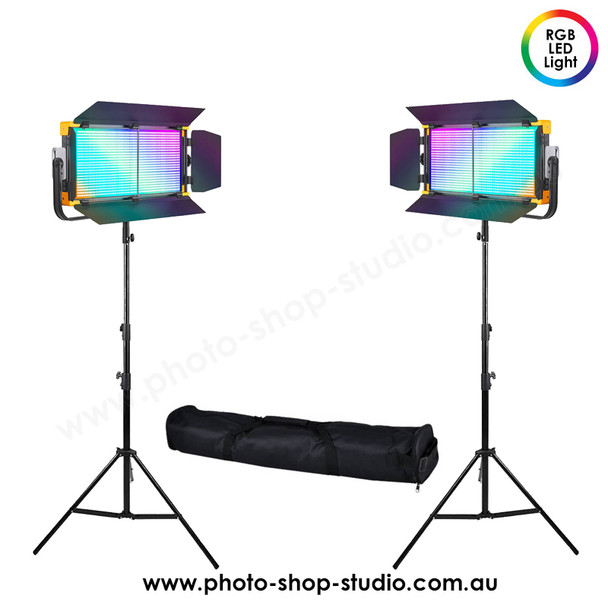 Godox 2x LD150R 150W RGB Video LED Light Panel Kit