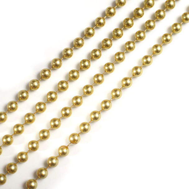 2.4m Gold Colour Beads Clearance 