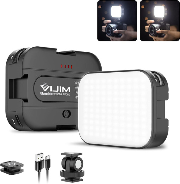 Ulanzi 2173 VL100C 6W Bi-Color Mini LED Video Light for Gimbal / Smartphone