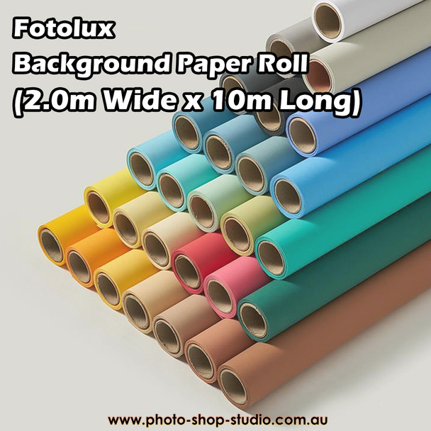 Fotolux 2.0m x 10m Seamless Background Paper Roll 