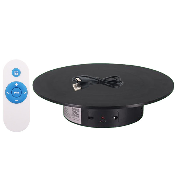  Fotolux NT300-BK Electric Auto Rotating 360 Degree Revolving Turntable 30cm with Remote Control (Black)