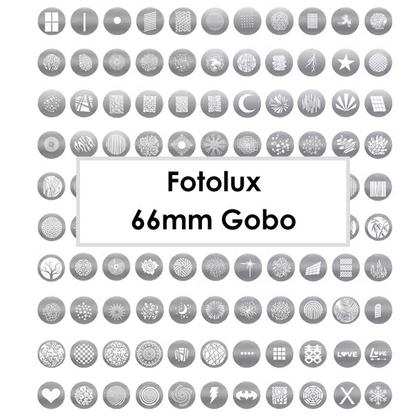 Fotolux 66mm S/S GOBO for Flash/LED Projection Attachment ( Godox SA-P1)