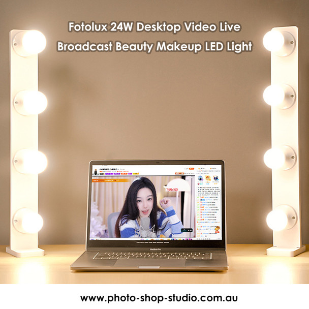 Fotolux 24W Desktop Video Live Broadcast Beauty Makeup LED Light