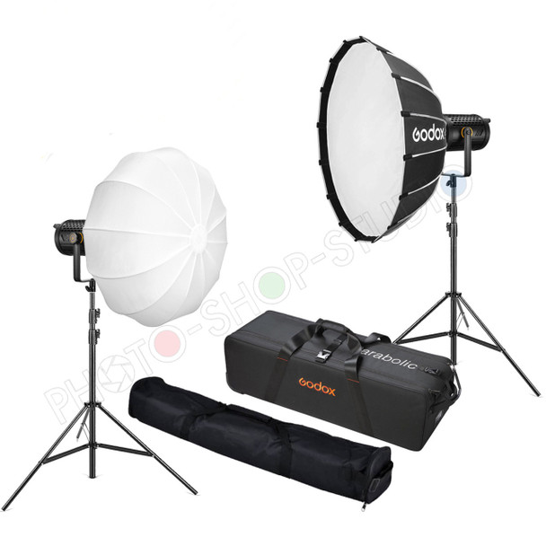 Godox 2 x UL150IIBi 155W Bi-Color Silent COB LED Light Kit