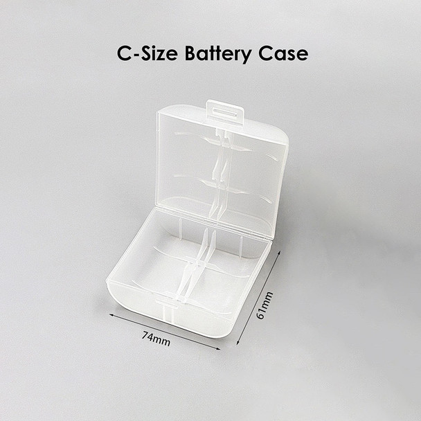 Fotolux BAT-CC2 Battery Case for 2x C-Size (Clear)