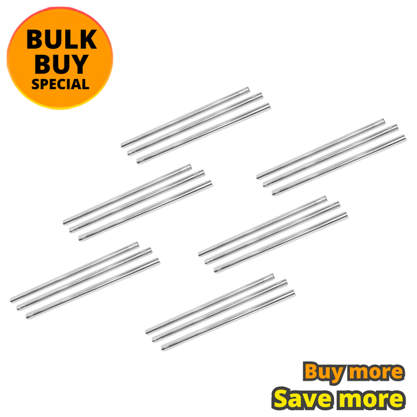 6 x Fotolux SS-3x1m  48mm Dia Stainless Steel Hollow Tube for Paper roll / Cloth B/G support