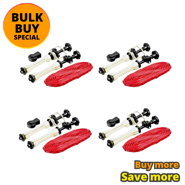 4x Fotolux  S-05  Expand Core Grip with Chain Set for Studio Background Support (Backdrop Roll)