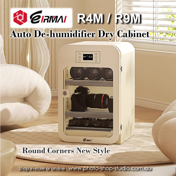 Eirmai R9M 100L Large Auto-Dehumidifier Digital Dry Cabinet (Cream)