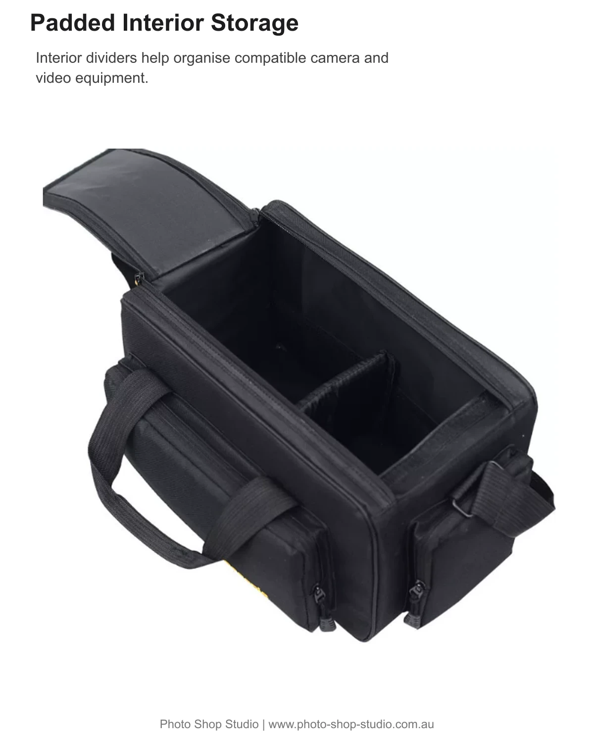 Fotolux small no-logo camera bag interior storage and dividers