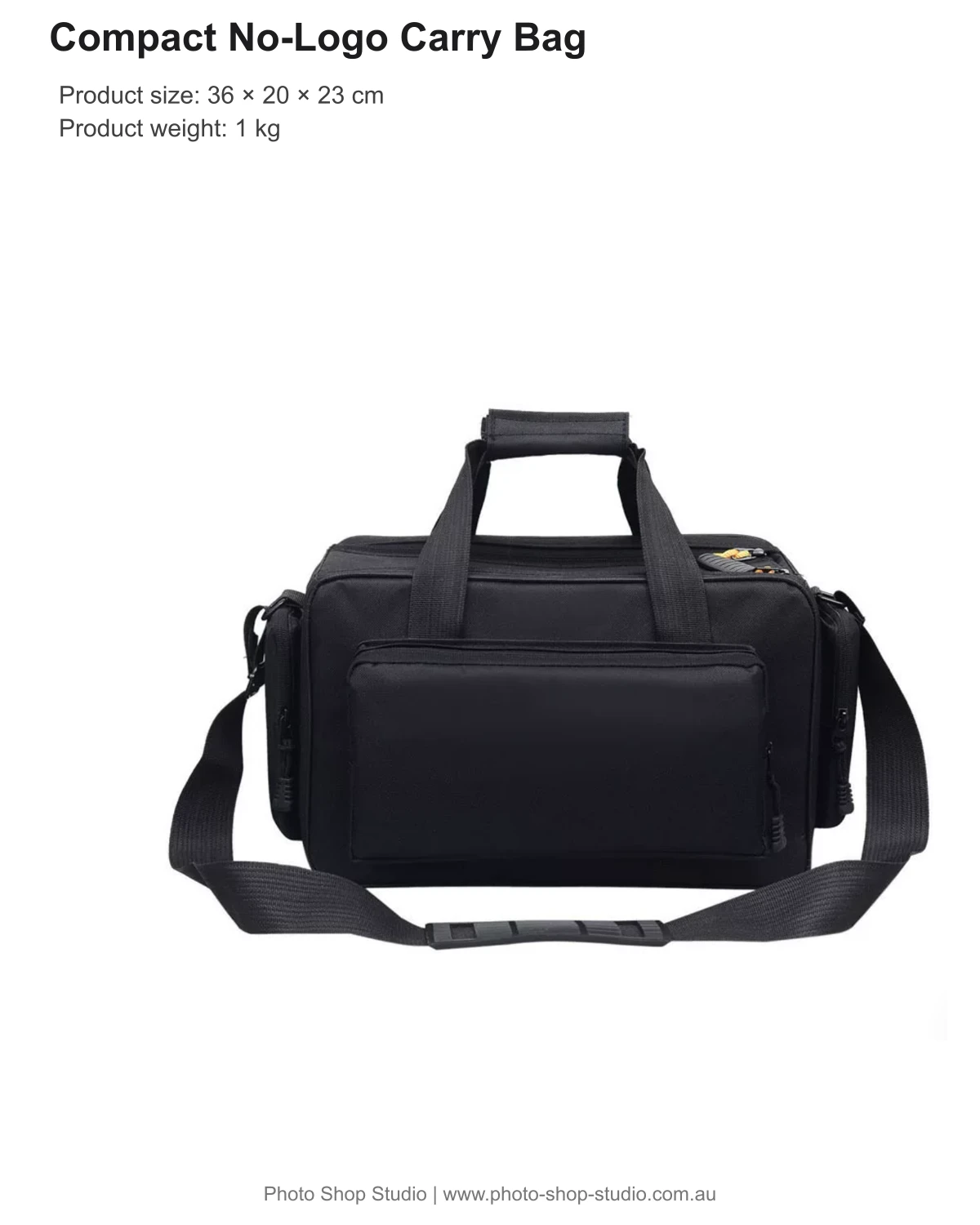 Fotolux small no-logo bag dimensions and 1 kg product weight