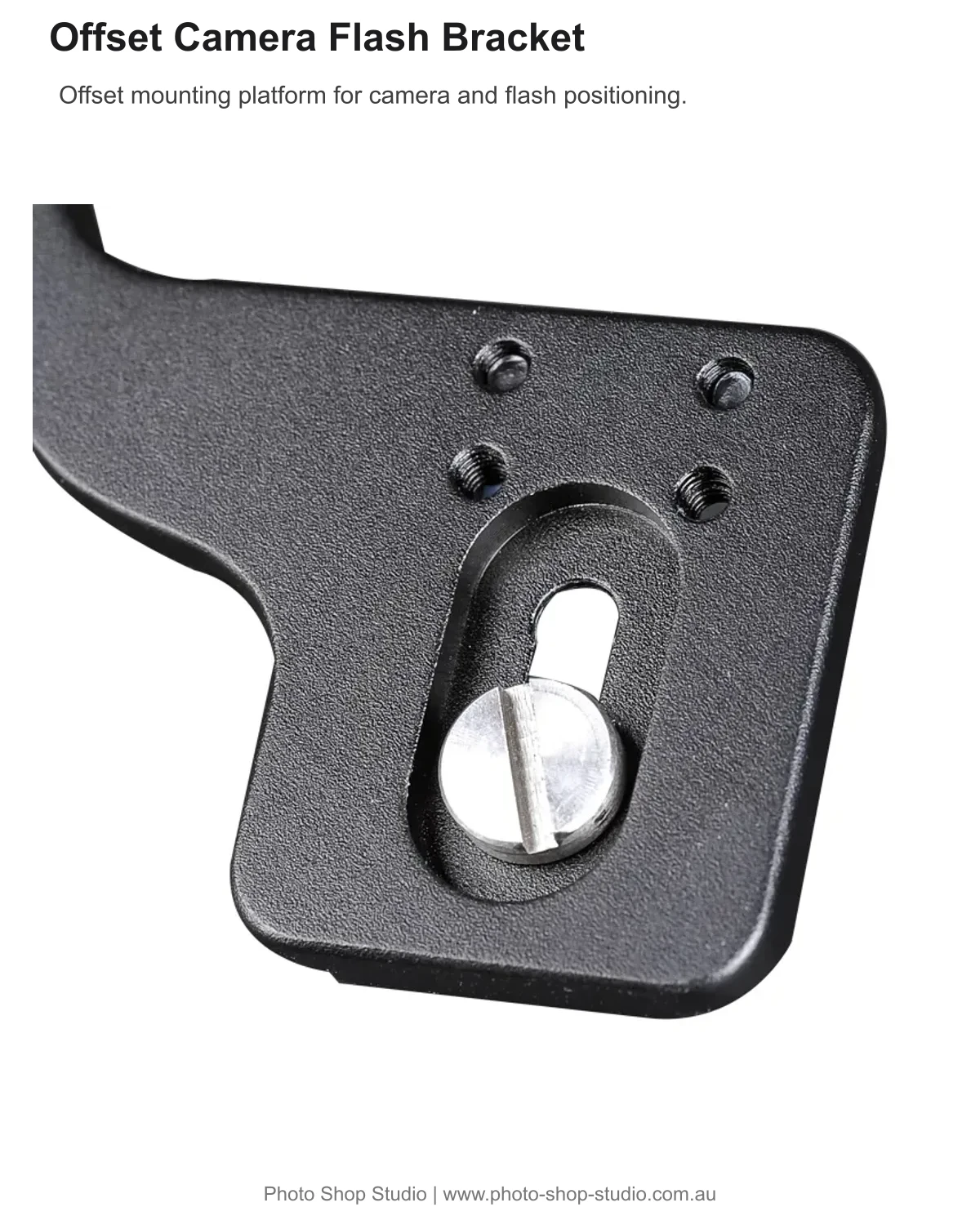 Manbily MBL-FB camera mounting platform and adjustment slot detail