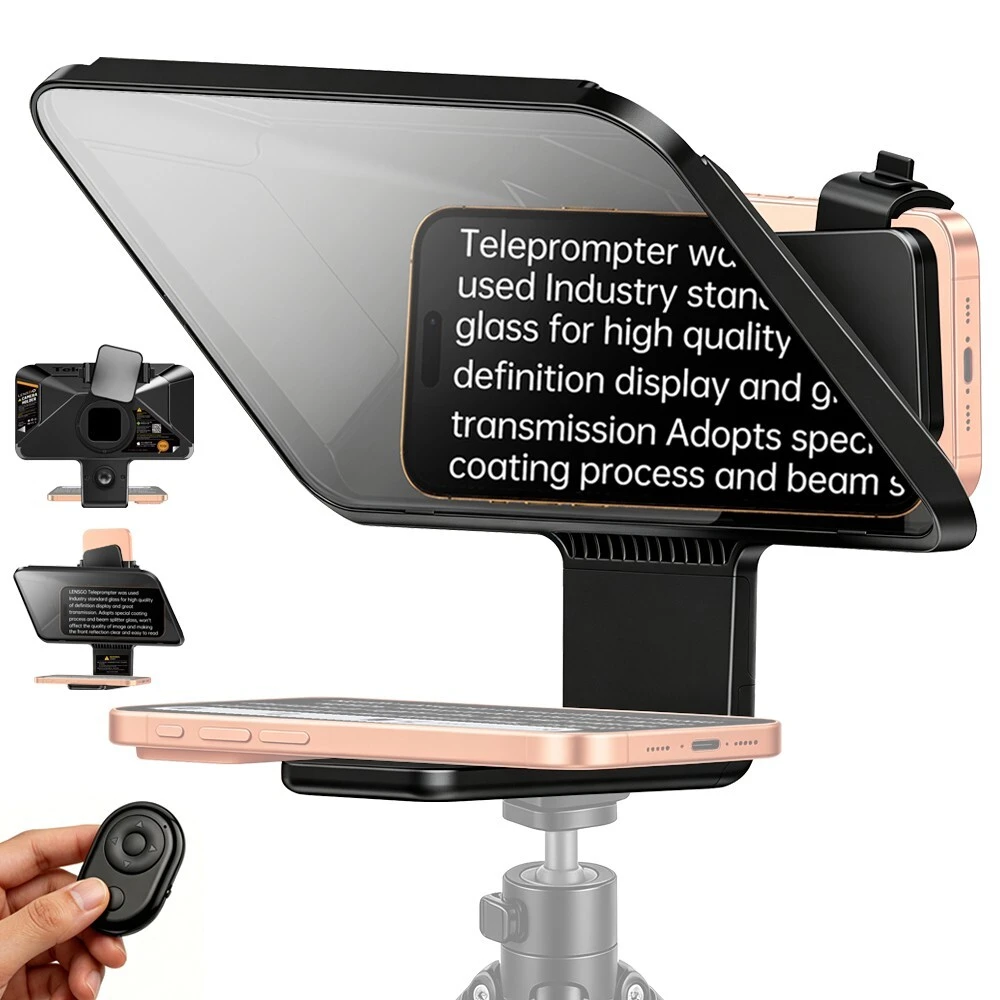 Lensgo TCQI 10P 10-Inch Smartphone Teleprompter - detail 1